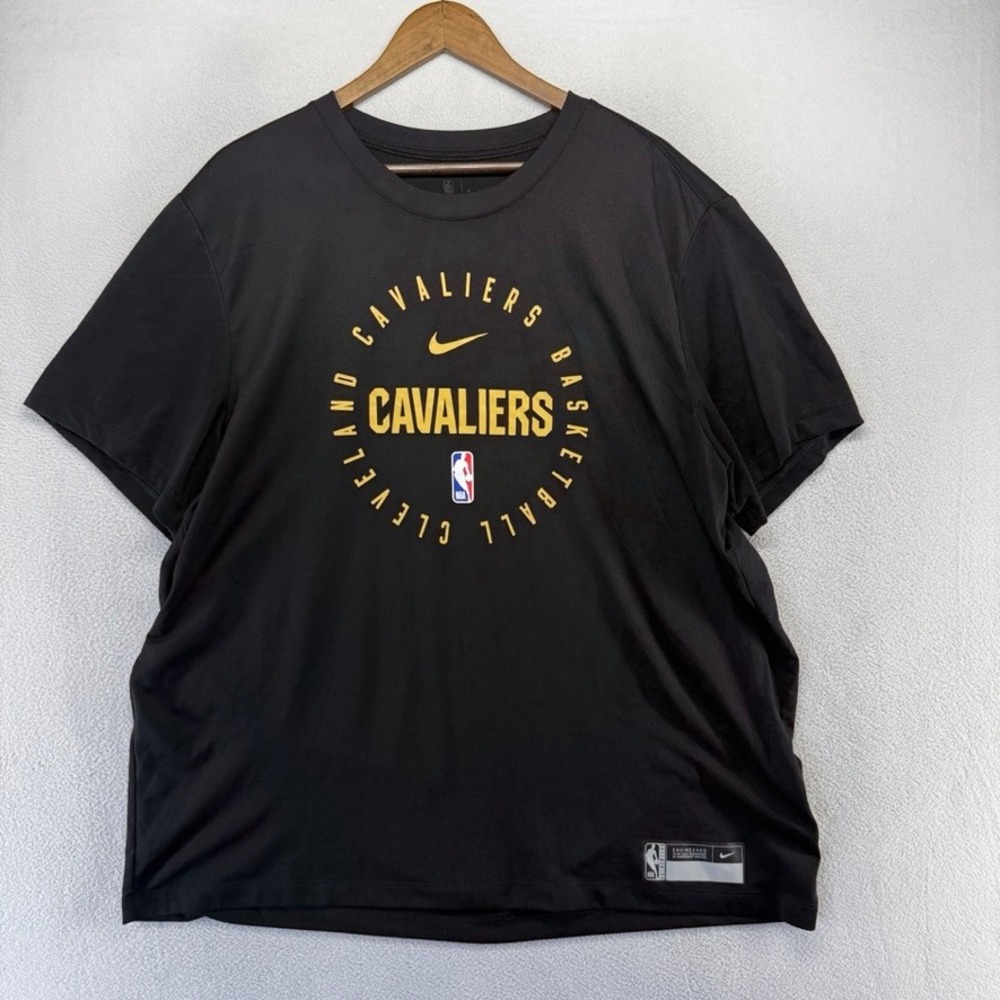 Cleveland Cavaliers Shirt men's 2XL Black Nike Fit Team Player Graphic Training